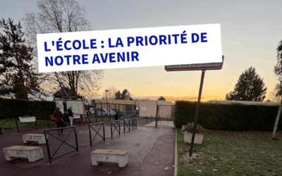 L&rsquo;école : la priorité de notre avenir
